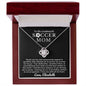 Almost sold out - Personalized Necklace - To my Soccer Mom - Beautiful Love Knot Necklace
