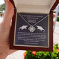 Almost sold out- Personalized Necklace - To my Daughter For Graduation - Beautiful Love Knot Necklace
