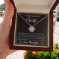 Almost sold out - Personalized Necklace - To my Wife - Beautiful Love Knot Necklace