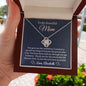 Almost sold out - Personalized Necklace - To my Mom - Beautiful Love Knot Necklace