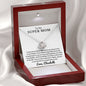 Almost sold out - Personalized Necklace - To my Super Mom -Beautiful Love Knot Necklace