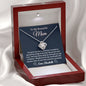 Almost sold out - Personalized Necklace - To my Mom - Beautiful Love Knot Necklace