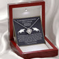 Almost sold out- Personalized Necklace - To my Daughter For Graduation - Beautiful Love Knot Necklace