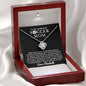Almost sold out - Personalized Necklace - To my Soccer Mom - Beautiful Love Knot Necklace
