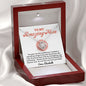 Almost sold out- Personalized Necklace - To my Amazing Mom - Beautiful Love Knot Necklace