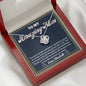 Almost sold out - Personalized Necklace - To my Amazing Mom -Beautiful Love Knot Necklace