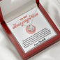 Almost sold out- Personalized Necklace - To my Amazing Mom - Beautiful Love Knot Necklace
