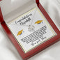 Almost sold out- Personalized Necklace - To my Daughter For Graduation - Beautiful Love Knot Necklace