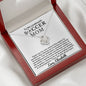 Almost sold out - Personalized Necklace - To my Soccer Mom - Beautiful Love Knot Necklace
