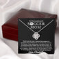 Almost sold out - Personalized Necklace - To my Soccer Mom - Beautiful Love Knot Necklace