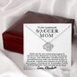 Almost sold out - Personalized Necklace - To my Soccer Mom - Beautiful Love Knot Necklace