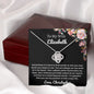 Almost sold out - Personalized Necklace - To my Wife - Beautiful Love Knot Necklace