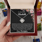 Almost sold out - Personalized Necklace - To my Wife - Beautiful Love Knot Necklace