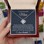 Almost sold out - Personalized Necklace - To my Mom - Beautiful Love Knot Necklace