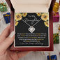TO MY DAUGHTER - LOVE KNOT NECKLACE