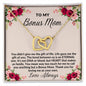 Almost Sold Out - TO MY BONUS MOM - INTERLOCKING HEARTS NECKLACE
