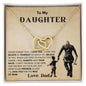 TO MY DAUGHTER - LOVE KNOT NECKLACE
