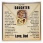 TO MY DAUGHTER - LOVE KNOT NECKLACE