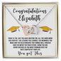 Almost sold out- To my Daughter For Graduation - Beautiful Interlocking Hearts Necklace