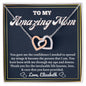 Almost sold out- To my Mom - Beautiful Interlocking Hearts Necklace