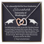 Almost sold out- To my Daughter For Graduation - Beautiful Interlocking Hearts Necklace