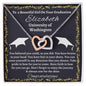 Almost sold out- To my Daughter For Graduation - Beautiful Interlocking Hearts Necklace