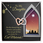 Almost Sold Out - TO MY DAUGHTER FOR EID – INTERLOCKING HEARTS NECKLACE