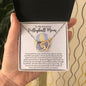 Almost Sold Out- To My Amazing Volleyball Mom - Interlocking Hearts Necklace