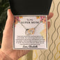 Personalized - Almost sold out- To my Super Mom - Beautiful Interlocking Hearts Necklace