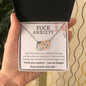 Almost Sold Out - Fuck Anxiety Necklace - Interlocking Hearts Necklace