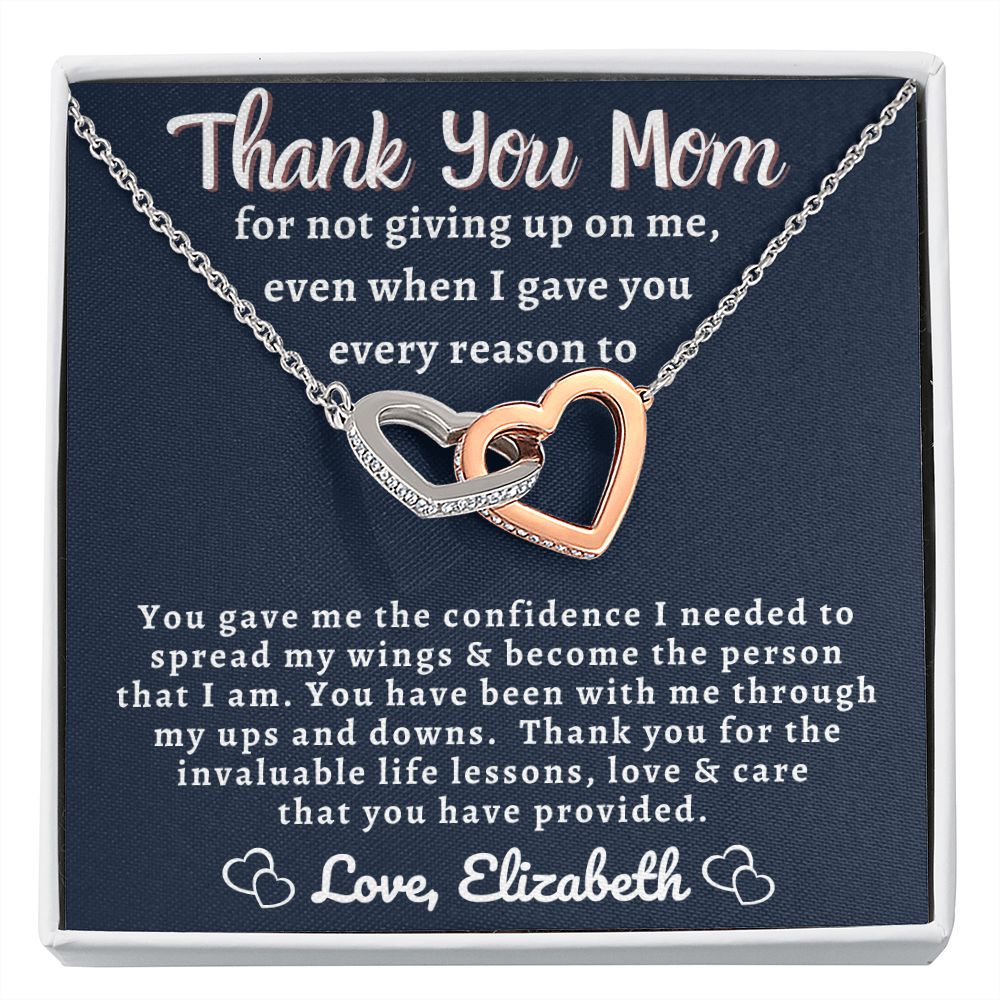 Almost Sold Out - Thank You Mom - Interlocking Hearts Necklace