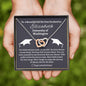 Almost sold out- To my Daughter For Graduation - Beautiful Interlocking Hearts Necklace