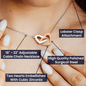 Almost Sold Out - TO MY WIFE FOR EID - INTERLOCKING HEARTS NECKLACE