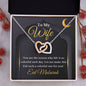 Almost Sold Out - TO MY WIFE FOR EID - INTERLOCKING HEARTS NECKLACE