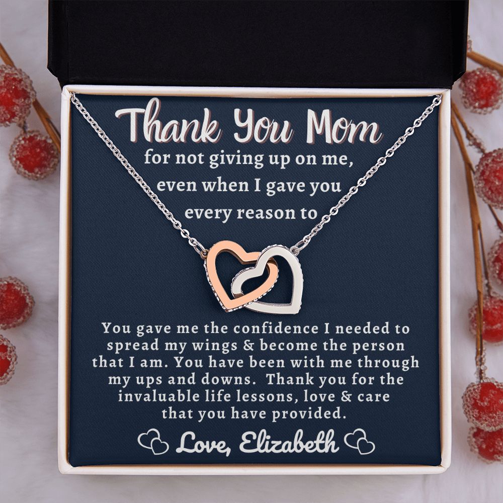 Almost Sold Out - Thank You Mom - Interlocking Hearts Necklace