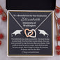 Almost sold out- To my Daughter For Graduation - Beautiful Interlocking Hearts Necklace