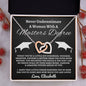 Almost sold out- To my Daughter For Graduation - Beautiful Interlocking Hearts Necklace