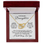 Almost Sold Out - TO MY BEAUTIFUL DAUGHTER - INTERLOCKING HEARTS NECKLACE