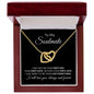 Almost Sold Out - TO MY SOULMATE - INTERLOCKING HEARTS NECKLACE