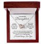 Almost Sold Out - TO MY BEAUTIFUL DAUGHTER - INTERLOCKING HEARTS NECKLACE