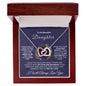 Almost Sold Out - TO MY BEAUTIFUL DAUGHTER - INTERLOCKING HEARTS NECKLACE