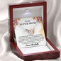 Personalized - Almost sold out- To my Super Mom - Beautiful Interlocking Hearts Necklace