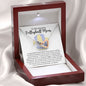 Almost Sold Out- To My Amazing Volleyball Mom - Interlocking Hearts Necklace