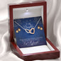 Almost Sold Out - TO MY DAUGHTER FOR EID – INTERLOCKING HEARTS NECKLACE