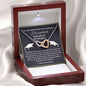 Almost sold out- To my Daughter For Graduation - Beautiful Interlocking Hearts Necklace