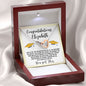 Almost sold out- To my Daughter For Graduation - Beautiful Interlocking Hearts Necklace