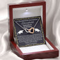 Almost sold out- To my Daughter For Graduation - Beautiful Interlocking Hearts Necklace