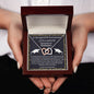 Almost sold out- To my Daughter For Graduation - Beautiful Interlocking Hearts Necklace