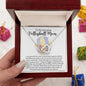 Almost Sold Out- To My Amazing Volleyball Mom - Interlocking Hearts Necklace