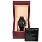 DAD'S FAVORITE SAYINGS - Black Chronograph Watch